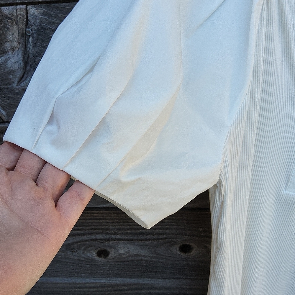 10 Crosby Derek Lam White Blouse Size Medium - Picture 5 of 9